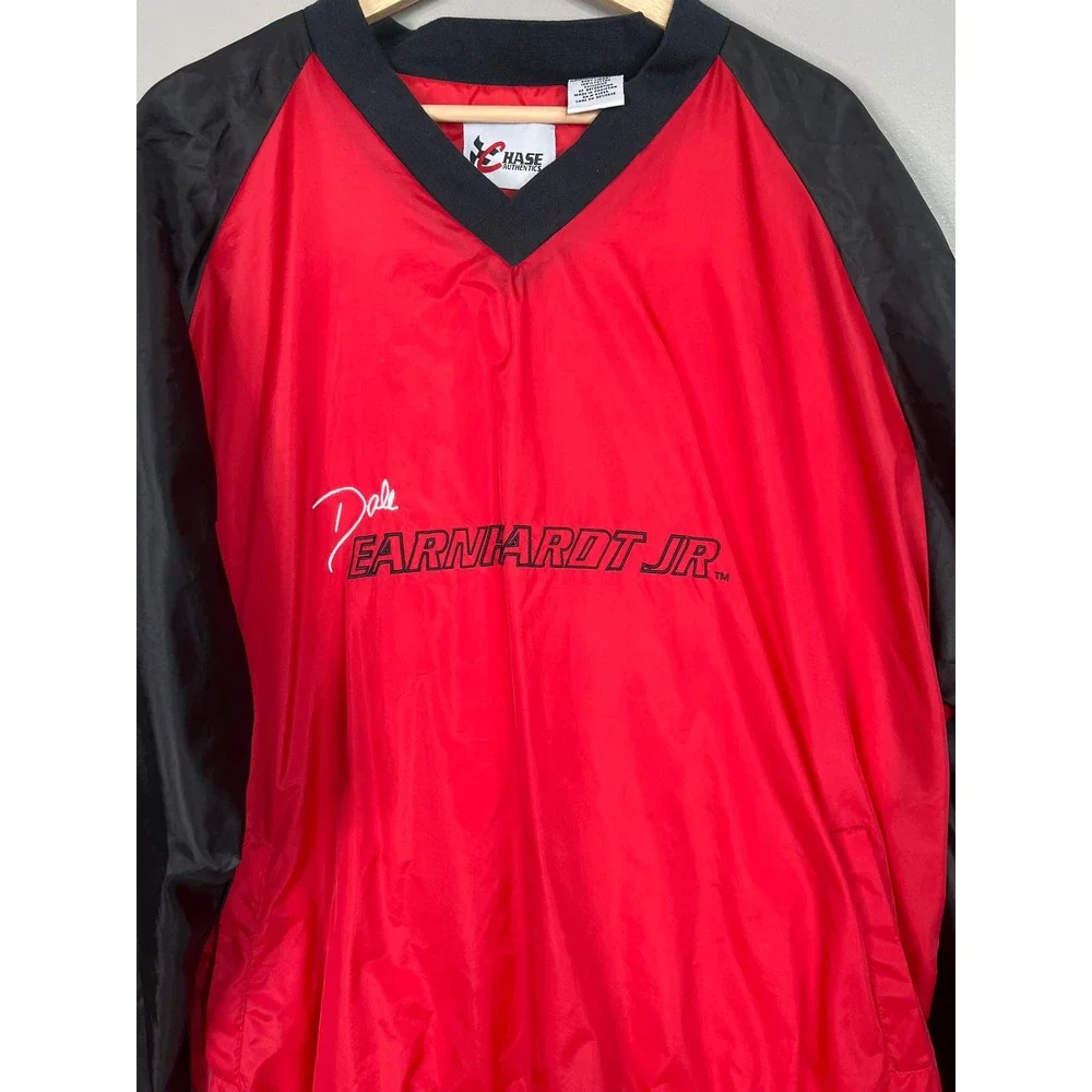 Vintage NASCAR Dale Earnhardt Jr 8 nylon pull over windbreaker Chase‎ Authentics